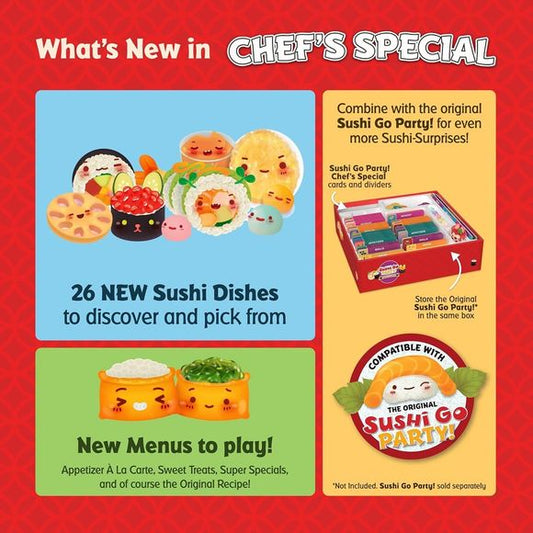 Gamewright: Sushi Go Party! Chef's Special - Board Game