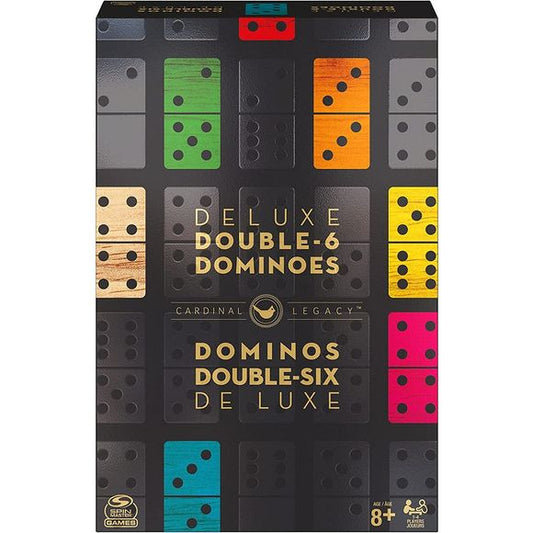 Suitable for ages 8 and up, all you need is 1-4 people to get Double-6 Dominoes started. If you enjoy classic competitions such as chess and cribbage, you are sure to enjoy this time-tested game. You can rely on these dominoes to stand the test of time. With 28 black and white dominoes included to play this classic game, the smooth texture and shine is surely something to brag about.  Take your dominoes with you anywhere- to family game night or to a dinner party with friends. This gorgeous wooden case with