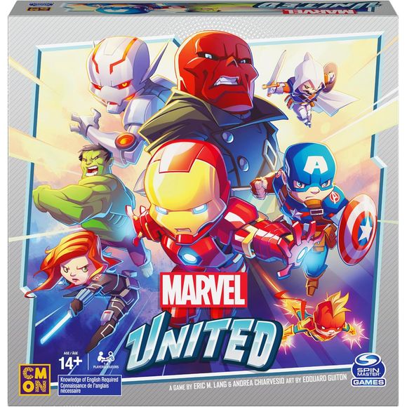 In Marvel United you take the role of iconic Marvel Heroes cooperating to stop the master plan of a powerful Villain controlled by the game. Each Villain unveils their unique master plan, with cards that trigger different effects, and threats that pose challenges across the locations. Heroes must choose carefully the cards to play from their unique decks, that not only offer different actions and superpowers to use, but also combine with the actions of other Heroes to do the impossible. Build your storyline