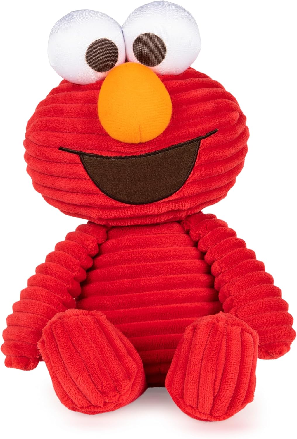 A soft, stuffed plush of Elmo.