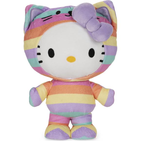 GUND Sanrio Hello Kitty Rainbow Outfit Plush, Premium Stuffed Animal, 9.5 inches | Galactic Toys & Collectibles