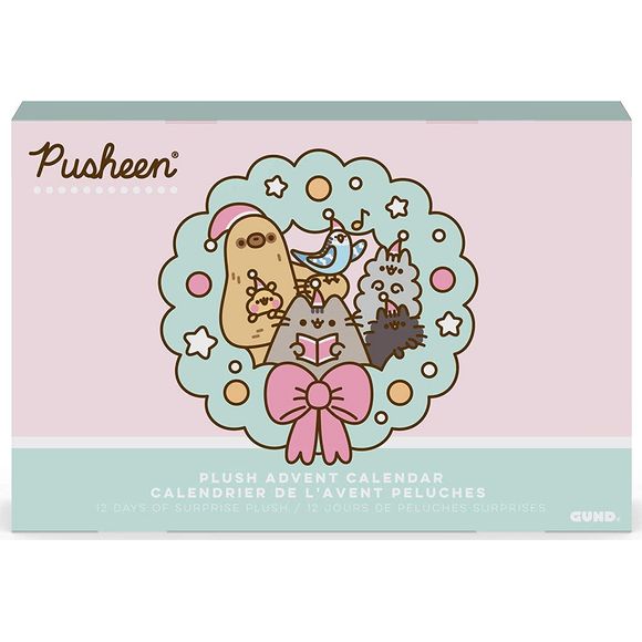 Pusheen is the snack-loving cat who loves to go on adventures with friends like Sloth, Stormy, Pip and Cheek in her popular webcomic with over 10 million social media fans! On the first day of Christmas, my Pusheen gave to me: a 12-piece holiday party plush scene with all of her friends! Enjoy the lead-up to the holidays with the Pusheen Advent Calendar featuring mini plush Pusheen, Sloth, Pip, Stormy, and Cheek and plush furniture to uncover every day and build the scene of a very cozy winter night togethe