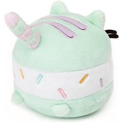 GUND Ice Cream Sandwich Pusheen Sweet Dessert Squishy Plush Stuffed Animal Cat for Ages 8 and Up, Mint and White, 4 inches | Galactic Toys & Collectibles