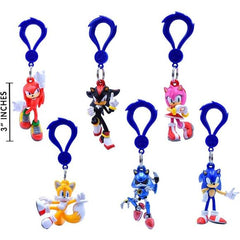 Sonic the Hedgehog Figure Backpack Hangers Keychain Blind Pack - 1 Random | Galactic Toys & Collectibles