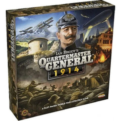 Quartermaster General: 1914 is a new, fast-paced game in the critically acclaimed Quartermaster General series, designed by Ian Brody, that pits the Central Powers against the Entente Powers. Based on the popular Quartermaster General system, this card-driven wargame reflects the military, economic, and political intrigue of the time. In Quartermaster General: 1914, each power has its own unique deck of cards, with its own strengths and strategies, providing strong re-playability as you try your hand at pla