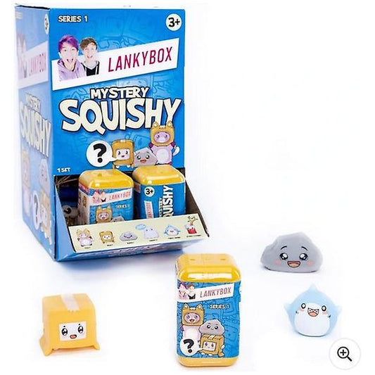LankyBox, the most highly viewed YouTube gaming duo in the world, features stars Justin and Adam, along with their cast of animated characters including Boxy, Foxy, and Rocky. They create high-energy, laugh-out-loud videos including challenges, gaming and shorts. The new LankyBox squishies are so soft and satisfying, fans of the wildly popular YouTube channel will want to collect them all. The first series of squishy figures contains some of the most well-known characters from the LankyBox channel, includin