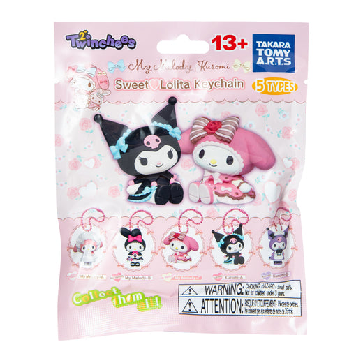 Open a My Melody & Kuromi Sweet Lolita Keychain Blind Bag for a super sweet surprise! Which Sanrio® character will you get?
Collect all 5 for a complete kawaii keychain collection.