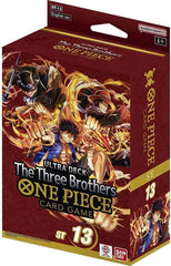 Constructed Deck x1 (51 cards)
Alternative Leader Card x2
DON!! Cards x10
Playsheet x1
Card Case x1
Bonus Pack x1 (3 cards, 16 types in total)