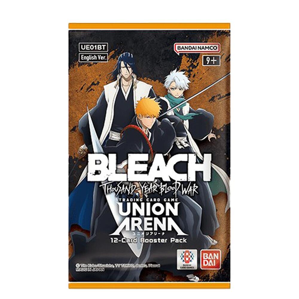 Contents: 12 Union Arena: BLEACH: Thousand-Year Blood War cards

Union Arena is a "Common Rules Trading Card Game" that allows you to play a card game using each of your favorite characters, and you only need to learn one set of rules!

Ichigo and popular characters from the Thirteen Court Guard Squads and Stern Ritters gather in large numbers! It is a product that fans of BLEACH will not want to miss out!