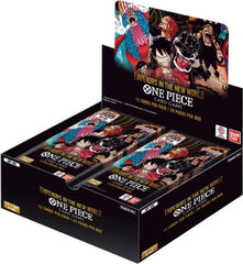 This product is a Presale item with an estimated shipping date of 12/13/2024
A Special Booster Pack to Commemorate the 2nd Anniversary!
The cards included in this release are more luxuriously designed than ever before, making them irresistible additions to any ONE PIECE fan’s collection!
The New Four Emperors Take the Helm in the 9th Pack!
Luffy and Buggy finally appear alongside Shanks and teach as the new Four Emperors! Many ONE PIECE ODYSSEY-themed cards also make their debut in this pack, offering playe