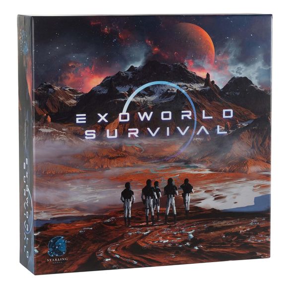 Exoworld Survival is a cooperative colony-building game, set in the alien landscape of a new planet. Each turn, you use your character actions to expand your colony with new modules, manage unique crises, and achieve self-sufficiency on a variety of unique exoplanets. The cooperative game has endless replayablity with a wide variety of exoplanet scenarios, characters, and modules.

Cooperative colony-building survival gameplay in space
Easy to learn with players able to leave and join mid-game 
A variety of