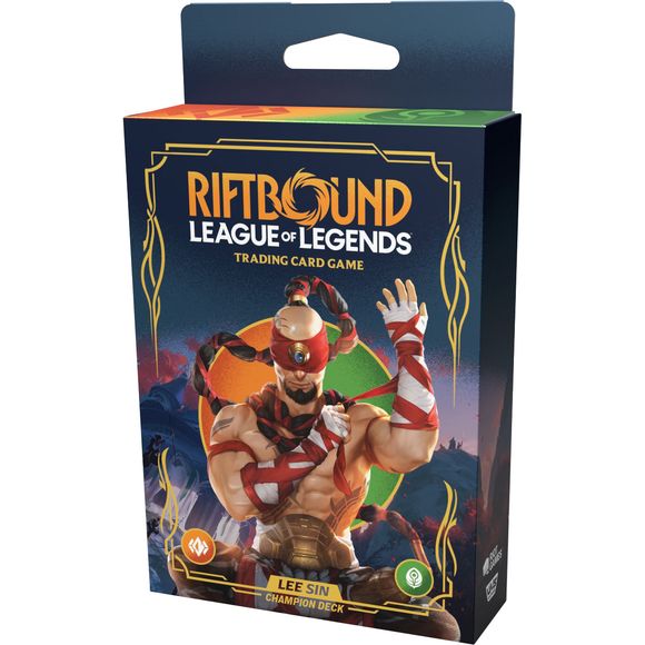Kick into gear with Lee Sin, the Blind Monk, and strike with unwavering discipline in this Champion Deck! In this preconstructed 56-card deck, Lee Sin seeks to outmatch any opponent he faces as he seeks to win battles, power up units through buffs, and protect its empowered units through defensive spells.
- Ready to Play: Ready to Play - a full 56-card preconstructed deck featuring Lee Sin, designed for accessible and dynamic gameplay.
- Upgrade with Ease: Includes 3 rares with a clear path to competitive u