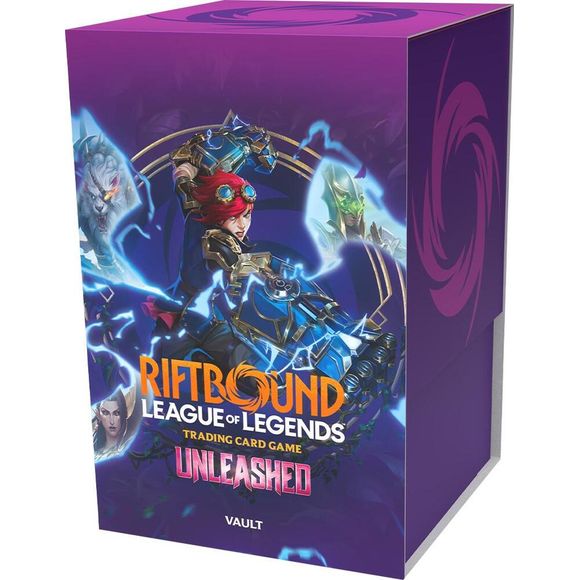 This bundle contains a variety of contents that are perfect to compliment a growing Riftbound collection. Packaged in a card storage box, inside you'll find 6 Booster Packs from Riftbound Set 3: Unleashed, 36 basic runes to power your decks, 3 double-sided full-art tokens, and 2 punch-out art dividers to help keep your new cards organized.
