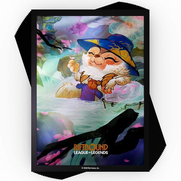 Channel the power of the Rift - theese official Riftbound sleeves don't just protect your deck, they command attention. Pack 100 sleeves featuering fan favorite Champion, Teemo!