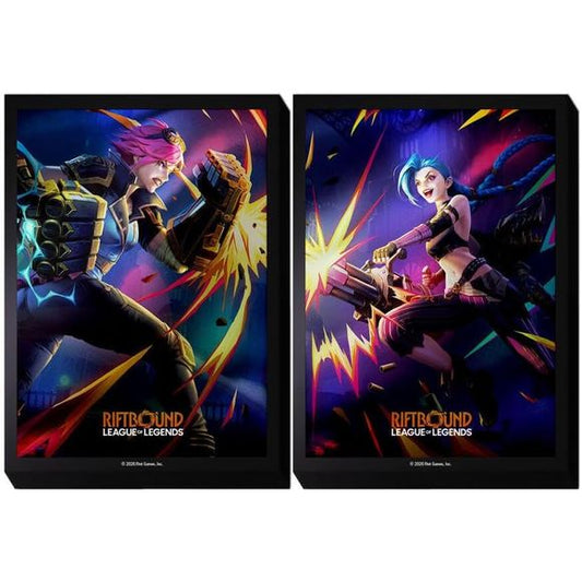 Channel the power of the Rift — these official Riftbound: Vendetta sleeves don’t just protect your deck, they command attention. This pack of 100 sleeves features both sides of one of League of Legends’ fiercest rivalries with 50 sleeves featuring 1 Champion and 50 sleeves featuring their rival!

Protect your cards - Each pack of sleeves contains 100 sleeves (50 sleeves each of 2 Champions from a League of Legends rivalry)