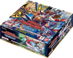 This is the very first booster to be released simultaneously worldwide! Starting with Digimon Adventure Digimon from the TV anime over the years are included as cards. Some of the Alt-Art cards in the lineup are designed by illustrators outside Japan and will only be included for the English version of the product! This booster includes autograph cards with new illustrations by 7 popular illustrators! 1 Booster Box contains 24 packs