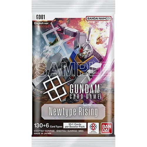 Newtype Rising [GD01]
Each pack contains 12+1 Cards per Booster Pack