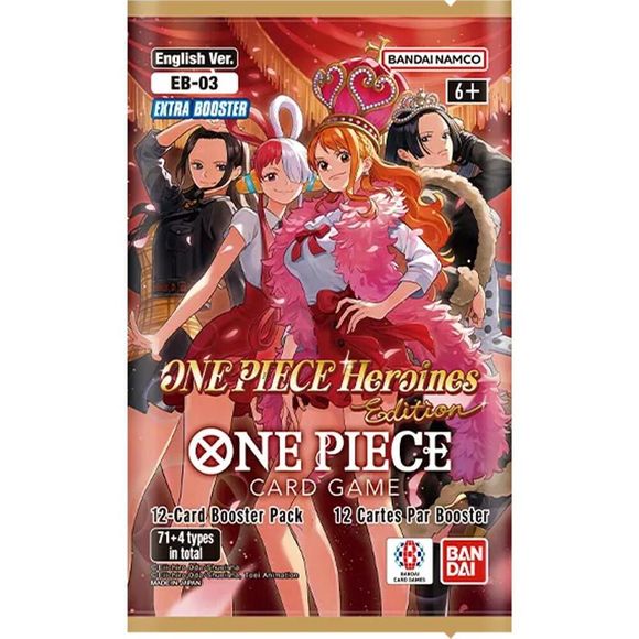 Product Details
Each One Piece Heroines Edition Booster Pack contains 12 cards.