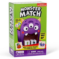 Perfect for 2-6 players ages 4+, this fast and fun family game puts your matching skills to the test. Throw dice in the Monster Tower to reveal what kind of monster to find. If you find a monster that matches, hurry and put your finger on the card. The person who ends up with the most cards wins! Kids love giggling over the adorable monsters, playing with the Monster Tower, and racing to spot a match. Grown-ups love how their little ones are secretly learning counting skills and pattern recognition. Everyon