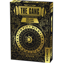 All the fun and challenge of The Gang, now with deluxe game materials and bonus expansions! Round up your gang and get ready to pull off a series of bank heists using the power of poker. The Gang is an innovative, cooperative version of a poker game in which players bet on how good they think their hand of cards will be relative to the other players and then try to make their predictions a reality.  This deluxe edition comes with two expansion packs with new game mechanics and variations, ceramic poker chip