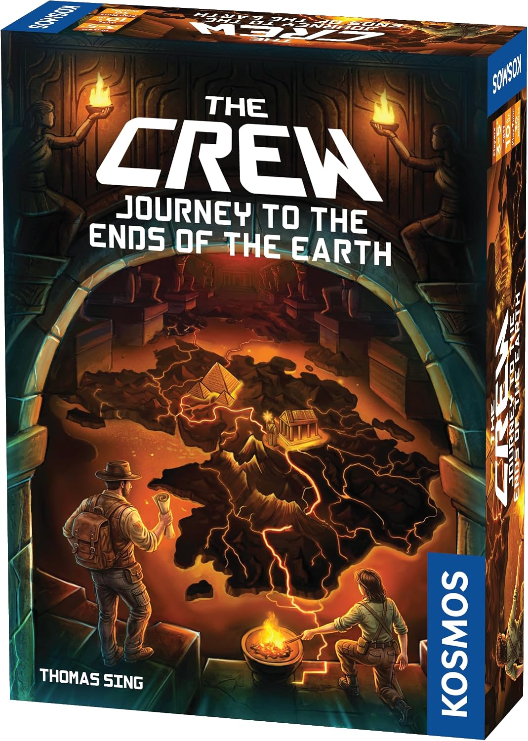 Travel around the world in a race against time on the hunt for Charlemagne's secret treasure. Follow clues that will lead you up Mount Everest, through the Amazon Rainforest, and beyond. It's up to you how your story will end. Will you make it in time, or will you be too late? The only way to find out is by playing.

The Crew: Journey to the Ends of the Earth is a co-operative trick-taking game in which players attempt to complete missions together. This game features a 25-stage journey.