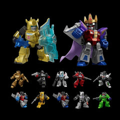 The Overthrow captures the epic confrontation between DW-Ultra Magnus's resolute leadership and Coronation Starscream's bold bid for power. Each premium 2.17 in die-cast warrior features 14 precision-engineered articulation points, bringing Cybertron's most dramatic moments to life with screen-accurate details and battle-ready poses. From Ultra Magnus's commanding presence to Starscream's ceremonial grandeur, these elite model kits showcase unparalleled craftsmanship in a perfectly scaled package.

Assemble