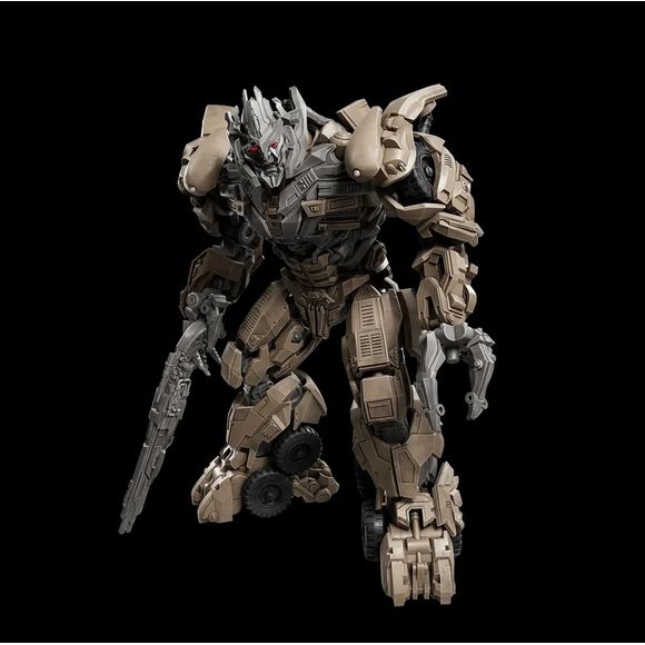 Unleash the power of Megatron from Transformers: Dark of the Moon with this officially licensed collectible. Standing at 12.3 cm, this model features 92 pieces and comes with glowing eyes and 20 highly movable joints for dynamic battle poses. Crafted with signature weapon and intricate detailing, it restores Megatron’s battle-worn proportions. The easy, tool-free assembly makes it easy to display this epic collectible, perfect for any collection. Bring the Decepticon leader's fury to life!