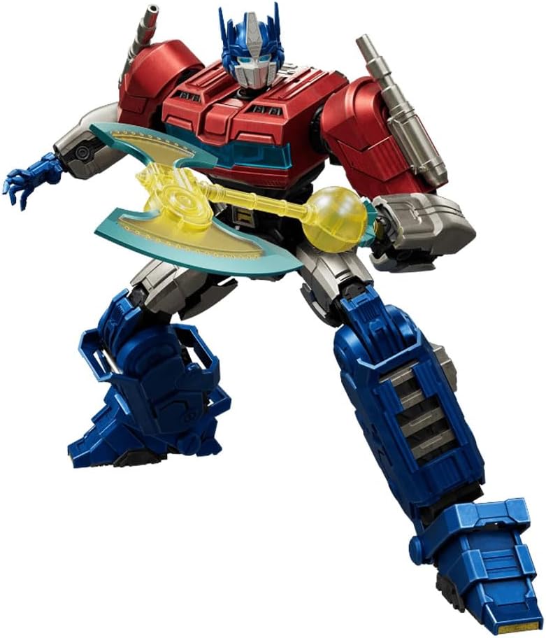 Faithfully recreated as Orion Pax with official licensed craftsmanship and screen-accurate proportions. Engineered with a Dual-Form System that allows smooth mode switching.

Powered by 272 pieces and 72 articulation points, every pose can be recreated with precision. The Human System design replicates bone, flesh, and skin with frame, structure, and armor, adding unmatched realism.

An integrated magnetic light module illuminates the eyes, ears, and Matrix of Leadership, recreating Cybertron’s cinematic gl