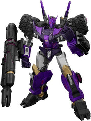 Unleash the power of Tarn, the fearsome DJD leader, with this Tarn Comic Version collectible. Composed of 333 pieces and featuring 64 points of articulation, it allows for dynamic and intense poses. The magnetic control breathing light effect adds to his intimidating presence, while interchangeable faceplates and battle-damaged accessories enhance the realism. A must-have for any Transformers fan seeking to showcase this iconic Decepticon warrior.
Stands approximately 7.8" tall.