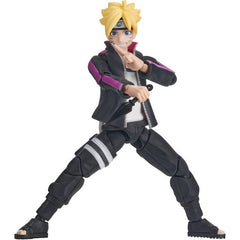 Step into the world of Boruto Uzumaki with this officially licensed, collectible-grade NARUTO Champion Class 01 Boruto Uzumaki featuring 98 pieces. Designed for dynamic ninja poses, it boasts smooth articulation with 22 points of movement, clean color separation, and a premium soft PVC finish that brings Boruto’s speed and energy to life.

The set includes special effect clouds, a display stand, interchangeable hands, face sculpts, and exclusive weapon accessories, allowing you to freely customize poses and