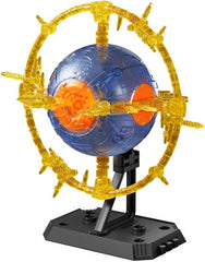 Bring the most iconic villain of the Transformers universe to your collection with the BLOKEES Transformers G1 Unicron Planet building block set. This officially licensed, genuinely authentic model features 29 pieces that assemble into a stunning display of the planet-sized Unicron in his fearsome planetary form. The set showcases a detailed blue sphere with striking orange accents, encircled by an elaborate golden ring bristling with mechanical spikes and arms — capturing Unicron's menacing presence in imp