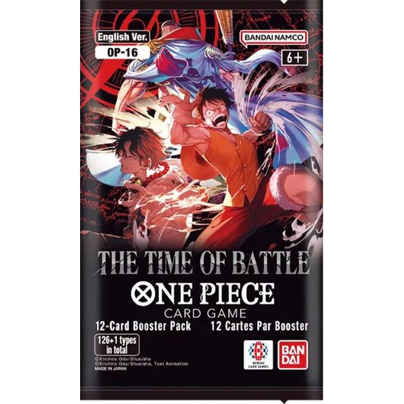 1 booster pack of One piece TCG The Time of Battle OP-16
12-card booster pack