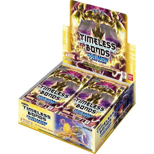 Relive the Emotional Climax of DIGIMON STORY TIME STRANGER! Faithfully recreates the powerful finale of Digimon Story Time Stranger, the hit game released last year! Each booster box contains 24 packs of 12 cards each.