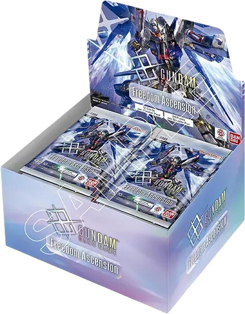 Release Date 07/24/2026

This is a booster set celebrating the 1st anniversary of the Gundam Card Game.
Mobile Fighter G Gundam joins the fray! Highly popular mobile suits such as Strike Freedom Gundam and Nu Gundam finally make their long-awaited debut.
Plenty of alternate-art cards of differing rarities for both players and collectors!
Card Rarities
• 50 Common
• 36 Uncommon
• 32 Rare
• 12 Legend Rare
• 8 Special
• 8 Special EX Resource
• 2 Token
• 138+10 Card Types (with 65 alt-art from above types)

Eac