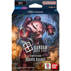 A blue and purple starter deck featuring numerous MS units, including the Char’s Z'Gok, that excel in underwater combat.
Features numerous cards usable in multiplayer battles (Battle Royale, 2vs2)!
Contents
• x1 Ready-to-play 50-card deck
• x10 Resource Cards
• x2 Token Cards
•x1 Paper Damage Counter
• x1 Bonus Pack (1 Card) (1 of 10 types)
• X1 Rule/Playsheet