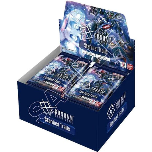Release Date 10/30/2026
<p>Take your battles to the next level with the <strong>Gundam Card Game: Stardust Trails (GD06) Booster Box</strong>! This exciting expansion introduces iconic mobile suits and characters from Mobile Suit Gundam ZZ and Mobile Suit Gundam 0083: Stardust Memory, including the legendary ZZ Gundam. Discover powerful new cards that strengthen existing decks, expand strategic possibilities, and introduce exciting gameplay combinations. Featuring 135 card types plus 8 tokens, including 12