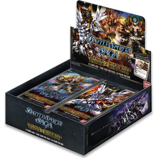 A brand-new card game from Bandai based on the long-running Battle Spirits trading card game. After 14 years and over 60 booster sets in Japan, Battle Spirits is finally reborn for competitive card game players around the world. Use cores to play Spirit, Nexus, and Magic cards as you take on your opponent. Are you ready for a revolutionary card game experience?