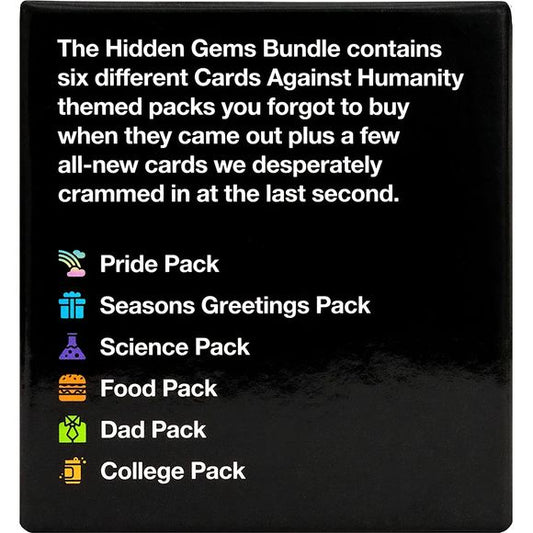 Cards Against Humanity: Hidden Gems Bundle - 6 Themed Packs + 10 New Cards