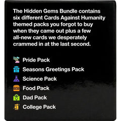 Cards Against Humanity: Hidden Gems Bundle - 6 Themed Packs + 10 New Cards