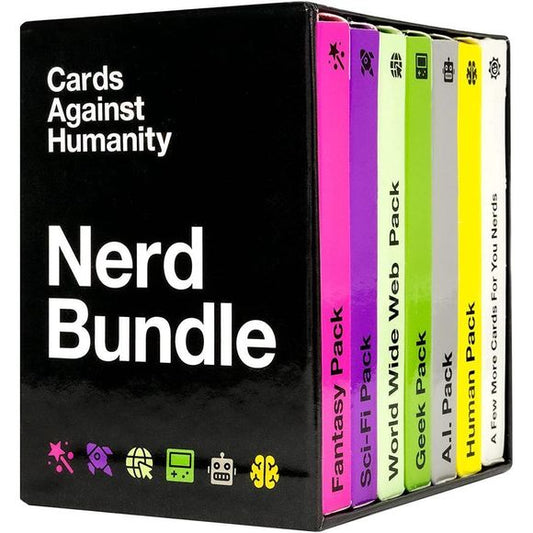 Cards Against Humanity: Nerd Bundle - 6 Themed Packs + 10 New Cards | Galactic Toys & Collectibles