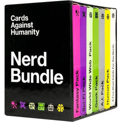 Cards Against Humanity: Nerd Bundle - 6 Themed Packs + 10 New Cards | Galactic Toys & Collectibles