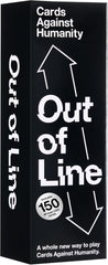 Out of Line is a whole new way to play Cards Against Humanity. It's a fresh game to play with all of your old cards, plus 150 totally new ones!

Each player selects one Line card and places it face up on the table. Each Line is a spectrum between two extremes, like "Smells Bad" to "Smells Good." Players take turns placing their Cards Against Humanity white cards on each Line, and then try to guess the correct order that they belong. Can you and your friends work together to keep everything in line?