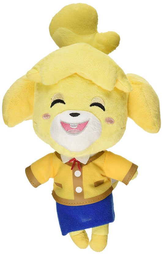 Isabelle is a dog that appears in Animal Crossing: New Leaf. When first announced, during the New Leaf developer commentary, Isabelle was not given a name, but was referred to as simply Secretary, then named in the June 2012 Nintendo Direct as Shizue. Her name was changed in February 14th, 2013 at the Nintendo Direct to Isabelle, to localize her in English. She assists the player in his or her new role as the town mayor as their secretary and assistant. Approx. Size: 5"L x 7"W x 8"H