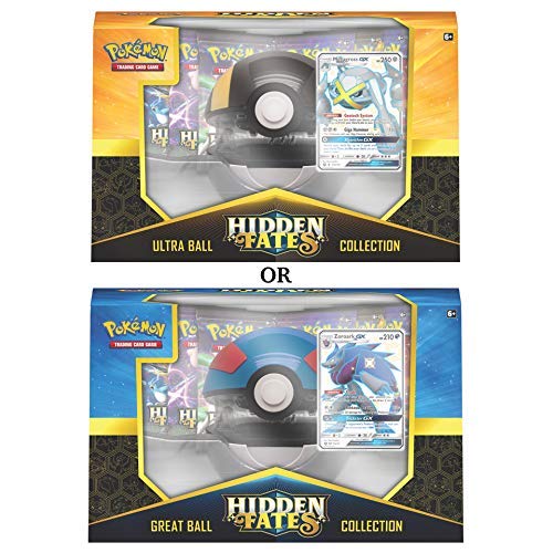 Two Poké Ball Collections, Two Shiny Pokémon-GX! With a coloration rarely seen, Shiny Zoroark-GX and Shiny Metagross-GX are a collector’s dream, ready to add their skills to your Pokémon Trading Card Game collection or become a brilliant part of your next deck. Plus, each collection comes with a powered-up Poké Ball that has a secret compartment inside to hold up to 60 Pokémon TCG cards!
