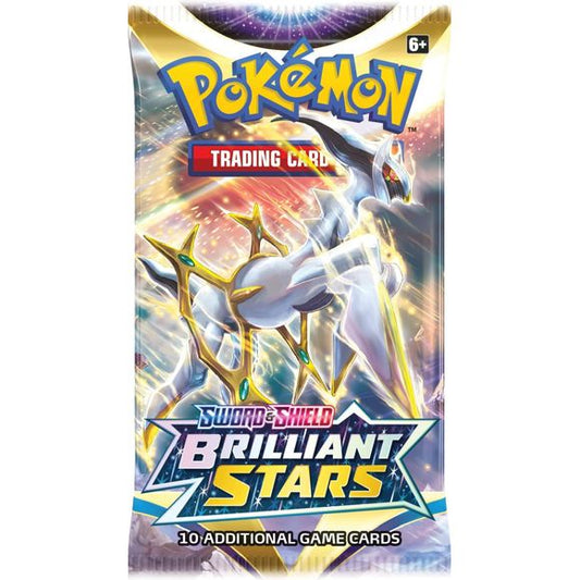 Pokemon TCG: Sword & Shield—Brilliant Stars Booster Pack (Artwork may vary) | Galactic Toys & Collectibles