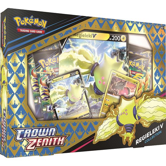Pokemon TCG: Crown Zenith Collection - Pokémon V Regieleki or Regidrago (1 Random) | Galactic Toys & Collectibles