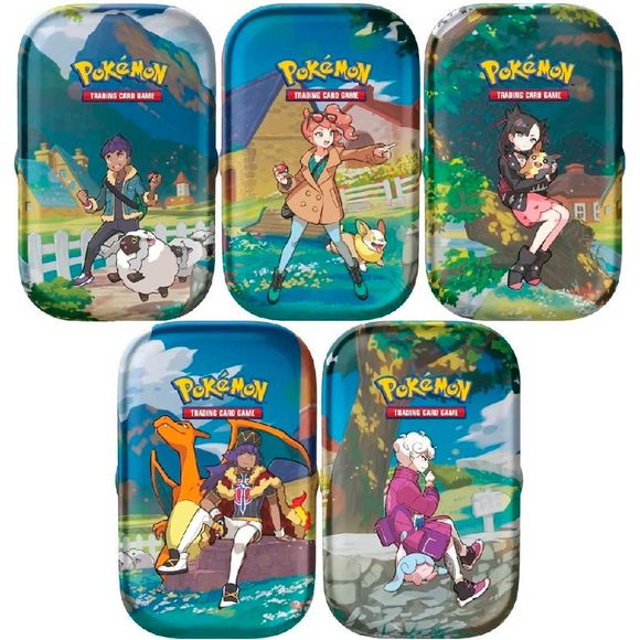 1 Tin at Random. Each Tin contains:
2 Pokémon TCG: Crown Zenith booster packs
1 Sticker Sheet
1 Art Card