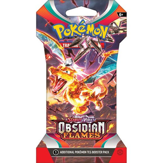 Pokemon Scarlet and Violet Obsidian Flames Sleeved Booster | Galactic Toys & Collectibles