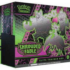 Release Date: 08/02/2024
Includes nine Scarlet & Violet-Shrouded Fable booster packs, one illustration rare-style promo card featuring Pecharunt and various gameplay accessories.