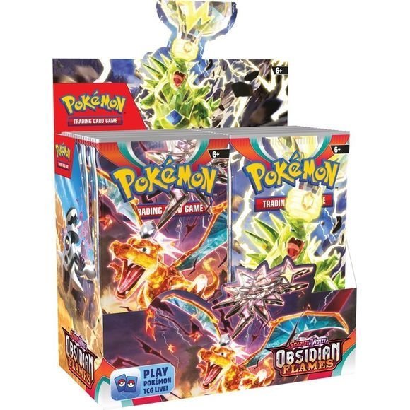 Pokemon Scarlet and Violet 3 Obsidian Flames Booster Display (36 Packs) | Galactic Toys & Collectibles
